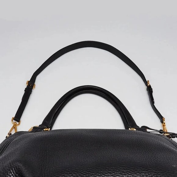 Prada Black Vitello Daino Leather Top Handle Bag BR4420 - Picture 12 of 12